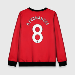 Детский свитшот 3D Бруно Фернандеш Манчестер Юнайтед форма 2022-2023