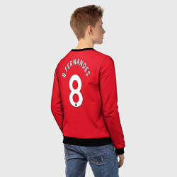 Детский свитшот 3D Бруно Фернандеш Манчестер Юнайтед форма 2022-2023 - фото 2