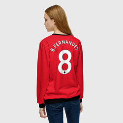 Женский свитшот 3D Бруно Фернандеш Манчестер Юнайтед форма 2022-2023 - фото 2