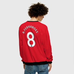 Мужской свитшот 3D Бруно Фернандеш Манчестер Юнайтед форма 2022-2023 - фото 2