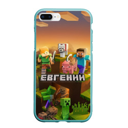 Чехол для iPhone 7Plus/8 Plus матовый Евгений Minecraft