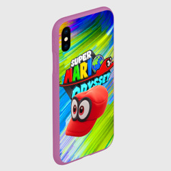 Чехол для iPhone XS Max матовый Super Mario Odyssey - Nintendo - Бейсболка - фото 2