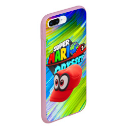 Чехол для iPhone 7Plus/8 Plus матовый Super Mario Odyssey - Nintendo - Бейсболка - фото 2