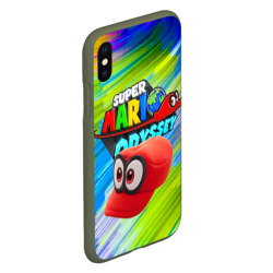 Чехол для iPhone XS Max матовый Super Mario Odyssey - Nintendo - Бейсболка - фото 2