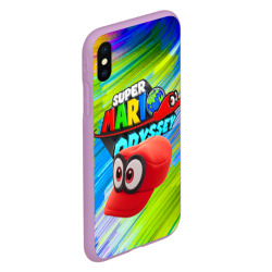 Чехол для iPhone XS Max матовый Super Mario Odyssey - Nintendo - Бейсболка - фото 2