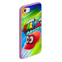 Чехол для iPhone 5/5S матовый Super Mario Odyssey - Nintendo - Бейсболка - фото 2