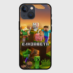 Чехол для iPhone 13 mini Елизавета Minecraft