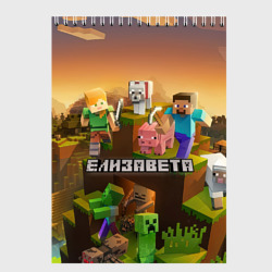 Скетчбук Елизавета Minecraft