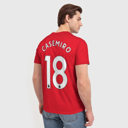 Мужская футболка 3D Каземиро Манчестер Юнайтед форма 2022-2023 - фото 2