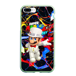 Чехол для iPhone 7Plus/8 Plus матовый Super Mario Odyssey - Nintendo - видеоигра