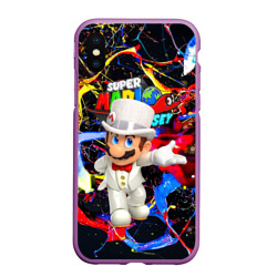Чехол для iPhone XS Max матовый Super Mario Odyssey - Nintendo - видеоигра