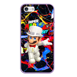 Чехол для iPhone 5/5S матовый Super Mario Odyssey - Nintendo - видеоигра