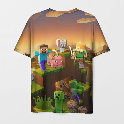 Мужская футболка 3D Захар Minecraft, цвет 3D печать - фото 2