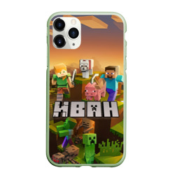 Чехол для iPhone 11 Pro матовый Иван Minecraft