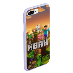Чехол для iPhone 7Plus/8 Plus матовый Иван Minecraft - фото 2