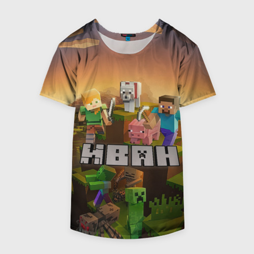 Накидка на куртку 3D Иван Minecraft, цвет 3D печать - фото 4