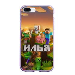 Чехол для iPhone 7Plus/8 Plus матовый Илья Minecraft