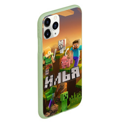 Чехол для iPhone 11 Pro матовый Илья Minecraft - фото 2