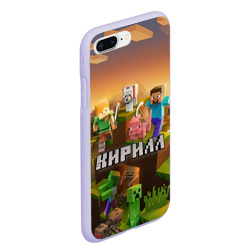 Чехол для iPhone 7Plus/8 Plus матовый Кирилл Minecraft - фото 2