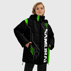 Женская зимняя куртка Oversize Samurai - Зеленые технологии - фото 2