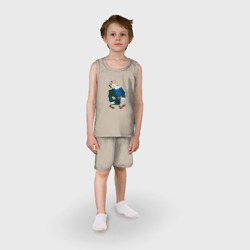 Детская пижама с шортами хлопок Доктор Ливси шагает под фонк мем - фото 2