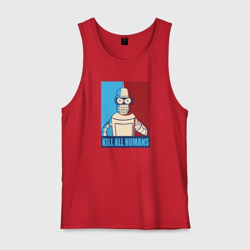 Мужская майка хлопок Bender Futurama