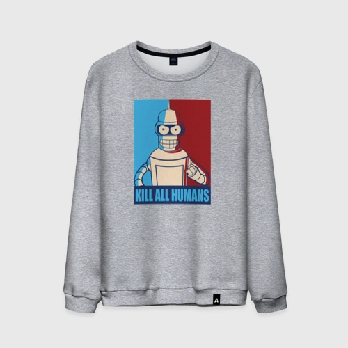 Мужской свитшот хлопок Bender Futurama