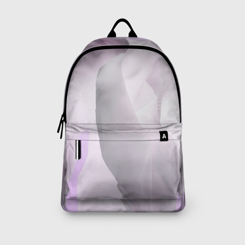 Рюкзак 3D с принтом Розовый абстрактный бархат, вид сбоку #3