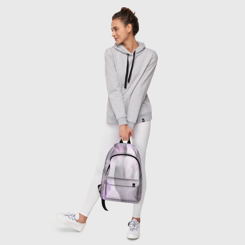 Рюкзак 3D с принтом Розовый абстрактный бархат, фото #6