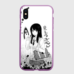 Чехол для iPhone XS Max матовый Красотка Мико арт
