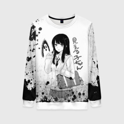 Женский свитшот 3D Красотка Мико арт