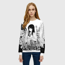 Женский свитшот 3D Красотка Мико арт - фото 2