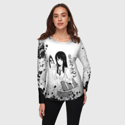 Женский лонгслив 3D Красотка Мико арт - фото 2