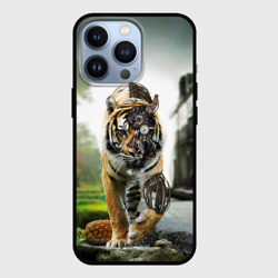 Чехол для iPhone 13 Pro Кибернетический тигр