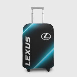 Чехол для чемодана 3D Lexus неоновые лампы