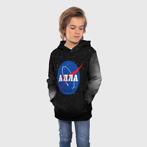 Детская толстовка 3D Алла Наса космос, цвет черный - фото 3
