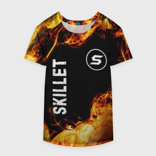 Накидка на куртку 3D Skillet и пылающий огонь, цвет 3D печать - фото 4