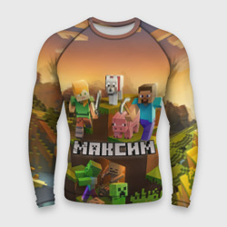 Мужской рашгард 3D Максим Minecraft