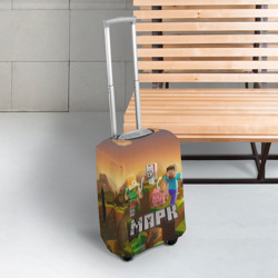 Чехол для чемодана 3D Марк Minecraft - фото 2