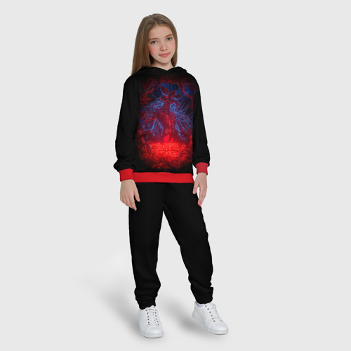 Детский костюм с толстовкой 3D Stranger Things - monster, цвет красный - фото 5
