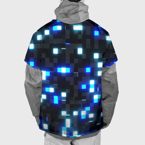 Накидка на куртку 3D Sonic neon squares, цвет 3D печать - фото 2
