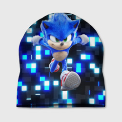 Шапка 3D Sonic neon squares