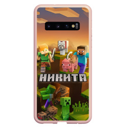 Чехол для Samsung Galaxy S10 Никита Minecraft