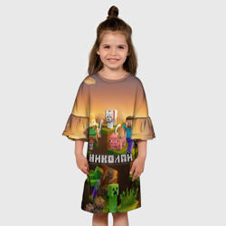 Детское платье 3D Николай Minecraft - фото 2