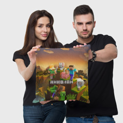 Подушка 3D Николай Minecraft - фото 2