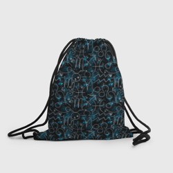Рюкзак-мешок 3D Знаки зодиака и звезды на сине - черном фоне