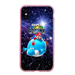 Чехол для iPhone XS Max матовый Super Mario galaxy - nintendo
