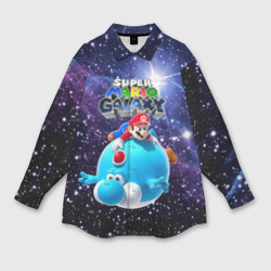 Женская рубашка oversize 3D Super Mario galaxy - nintendo