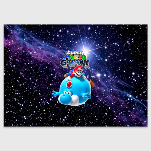 Поздравительная открытка Super Mario galaxy - nintendo, цвет белый