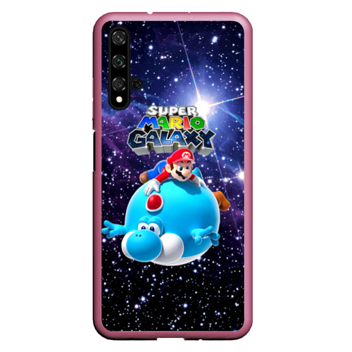 Чехол для Honor 20 Super Mario galaxy - nintendo, цвет малиновый